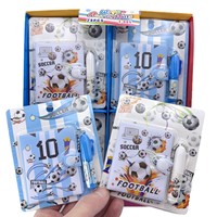Set de Papelería con Diseño de Fútbol, Modelo SYC-5051342, con Cuaderno A7, Bolígrafo, Grapadora, Cinta Adhesiva y Tijeras, Edición Mundial 2026