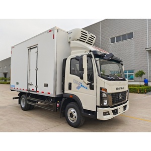 Camion frigorifique diesel Howo 4x2 à transmission manuelle, neuf, avec caisse congélateur -20°C, capacité de charge de 1 à 10 tonnes, prix abordables - Product Image 3