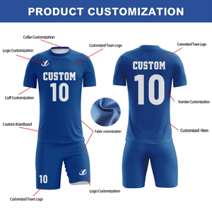 Camisetas de Fútbol Personalizadas al por Mayor para Adultos y Niños, Sublimación Completa, Transpirables, Uniformes Deportivos para Equipos de Fútbol y Baloncesto - Product Image 3