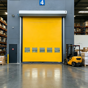 Puerta Enrollable de <span class=keywords><strong>PVC</strong></span> con Cierre de Seguridad de Subida Controlada, Ideal para Almacenes y Cuartos Limpios, con Reparación Automática - Product Image 1