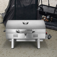 Barbecue à gaz Grill party commercial gril à gaz camping barbecue de table en acier inoxydable hauteur réglable