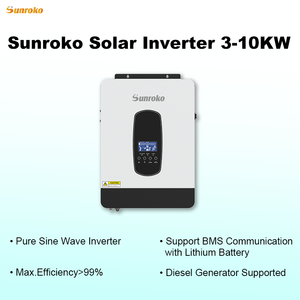 Sistema de Energía Solar Completo Sunroko, Sistema Fotovoltaico Híbrido de 3000W, 10 Kw, 10Kva, 12Kva, Todo en Uno - Product Image 2