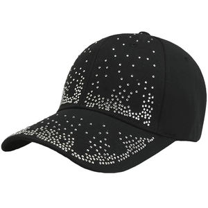 Gorra de Béisbol con Pedrería de Alta Calidad a Precio de Fábrica, con Decoración de Cristal, Estilo Urbano, Tela Común, Diseño Personalizado para Venta al Por Mayor - Product Image 1