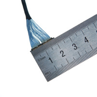Câble LVDS personnalisé DF56-50, pas de 0,5 mm, 50 broches, longueur de 400 mm, pinout inversé, pour appareils ménagers et équipements industriels