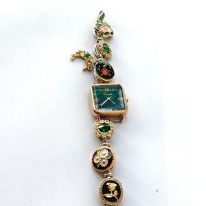 Reloj de Pulsera de Cuarzo Vintage para Mujer, Personalizado, con Esmalte Floral en Oro Rosa y Plata, Cadena Ajustable, Esfera Analógica, Joyería Elegante - Product Image 6