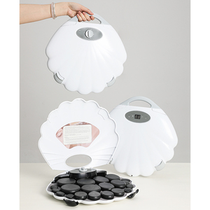 Kit de massage chaud et <span class=keywords><strong>grattoir</strong></span> à pierres énergétiques portables avec chauffe-coquillages pour le visage et le corps, relaxation ciblée pour spa à domicile - Product Image 1