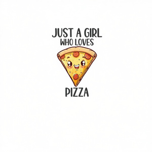 T-shirt promotionnel pour les amoureux de la pizza : Juste une fille qui aime la pizza - Product Image 2