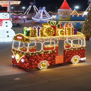 Tren Navideño con Luces LED para Crear una Exhibición Festiva en Parques, Resorts y Zonas Comerciales - Product Image 1