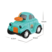 Jouets de voiture miniatures pour enfants QS, très populaires, 4 couleurs, véhicules de dessin animé, en plastique ABS, roues à inertie, thème ville, cadeau pour enfants