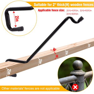 Heavy Duty Kim Loại Boong Đường Sắt Nhà Máy Móc Mở Rộng Angled Boong Hanger Bird Feeder Hanger Cho Planters Đèn Lồng Chuông Gió - Product Image 6