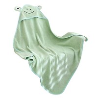 Couverture d'emmaillotage à capuche pour bébé 100 % coton à motif dessin animé, enveloppe d'emmaillotage pour nouveau-né, cape de bain pour bébé