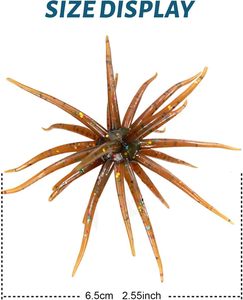 Señuelo de Pesca Suave de 6cm, 10.5cm, 11cm, TPE de Alta Elasticidad, Flotante, Imitación de Erizo de Mar, Bola Biónica de Erizo de Agua para Pesca - Product Image 2