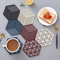 Tapis isolant simple pour cuisine, résistant à la chaleur, ajouré, anti-brûlure, dessous de plat pour table à manger, dessous de théière domestique, dessous de verre rayé