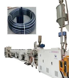 高速水气滴灌16-160毫米HDPE PPR ABS PE塑料吸管挤出机PE管机