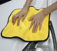 Serviette de voiture en microfibre écologique 1200gsm Technique tissée à séchage rapide et compressée avec marque privée