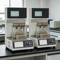 Alat Uji Titik Pelunakan Aspal Otomatis Prosesor ARM 32-bit Deteksi Laser Teknologi Kontrol Mikrokomputer GB/T4507 ASTM D36