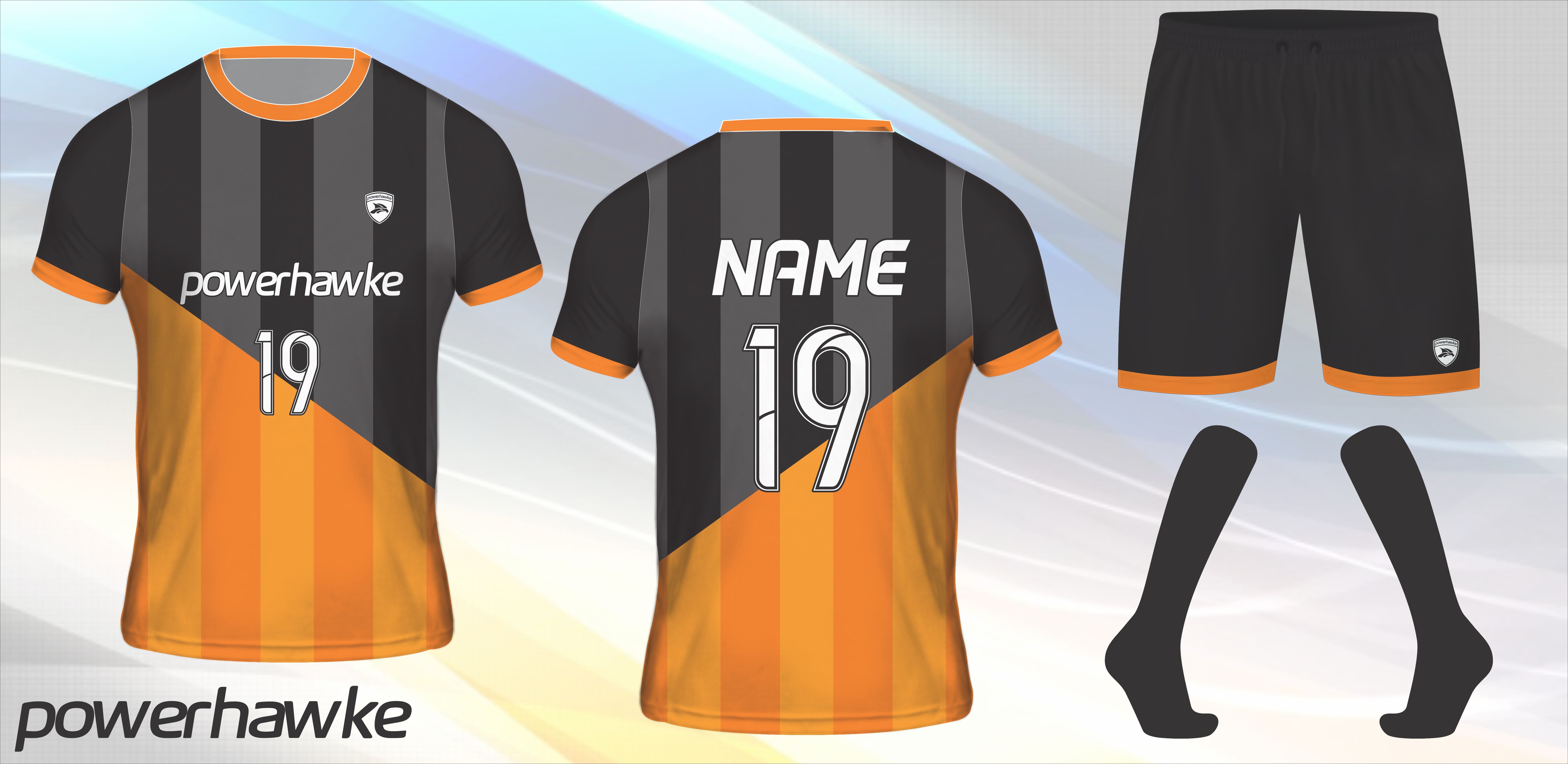 สีส้มและสีดำ