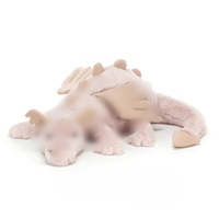 Peluche en coton biologique Jelly Cats, Dragon du Ciel et Dragon des Neiges, poupée en peluche moelleuse, rembourrage en PP, coussin lesté doux