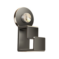 Support de rangement mural en métal à ventouse pour lavabo, organisateur de salle de bain sans perçage, outil de rangement pour lavabo