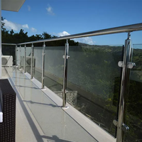 Rampe de sécurité en verre et aluminium durable, produite par un fabricant exportateur expérimenté pour les fournitures de construction mondiales