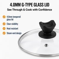 Nouvel arrivage d'usine : Batterie de cuisine en acier inoxydable avec poignées en bakélite, casseroles et poêles à fond brasé, ensemble de casseroles et faitouts
