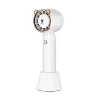 Ventilateur portable sans pales à trois vitesses, alimenté par batterie, mini, Type-C, mains libres, pour séchage de colle à extensions de cils, usage domestique, haute qualité
