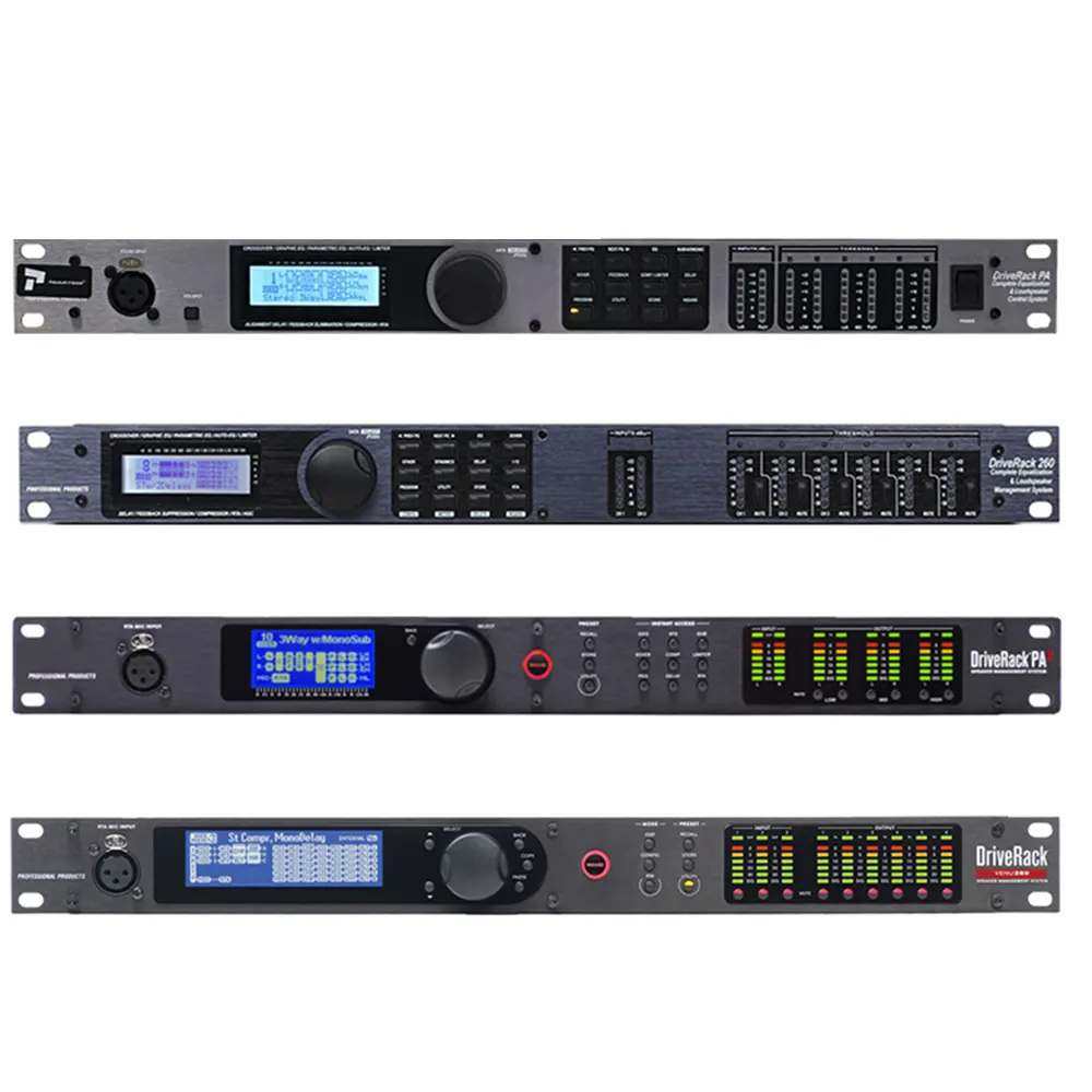 DBX DriveRack Procesador de efectos de audio Procesador de audio digital Gestión de altavoces DBX Procesador de audio digital profesional Dsp