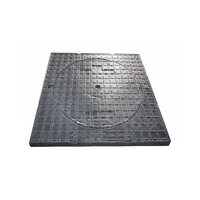 Couvercle de manhole carré en fonte haute résistance, couvercles de drainage durables en fonte ductile pour le drainage routier