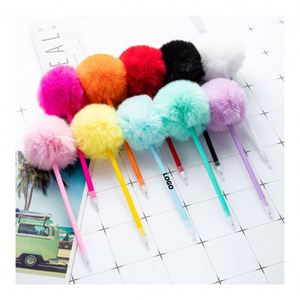 Divertidos y Lindos Bolígrafos Pom Pom, Regalos Novedosos Personalizados para la Escuela y la Oficina - Disponibles al por Mayor - Product Image 1