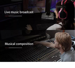 Console de mixage numérique professionnelle Gooermi 16 canaux avec suppression du bruit et amplificateur puissant pour KTV, scène et église - Product Image 5