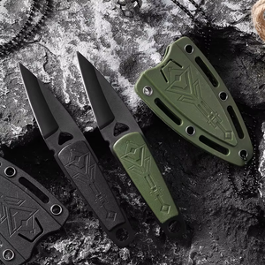 Couteau <span class=keywords><strong>de</strong></span> poche tactique multifonctionnel en acier inoxydable, mini couteau à lame fixe pour l'extérieur, couteau <span class=keywords><strong>de</strong></span> défense personnel à porter en collier, vente en gros, DIY - Product Image 2