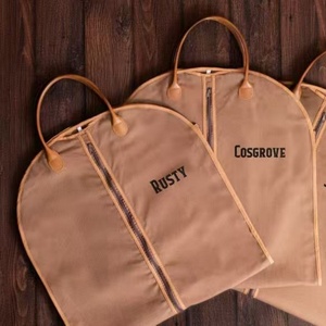 Oxford vêtement sac PU garniture bonne qualité vêtements sacs Logo impression ou broderie anti-poussière sacs pour femmes hommes maison stockage - Product Image 2