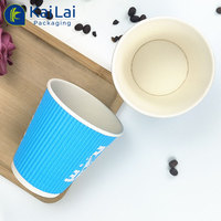 Gobelets en papier biodégradables Vente en gros Usine de café à double paroi imprimé sur mesure Boisson jetable Impression personnalisée Tasse à thé au lait