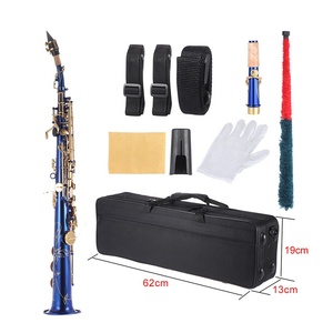 SEASOND <span class=keywords><strong>sassofono</strong></span> Soprano <span class=keywords><strong>blu</strong></span> di alta qualità JYSS101DBLL Tone BB OEM personalizzabile - Product Image 2