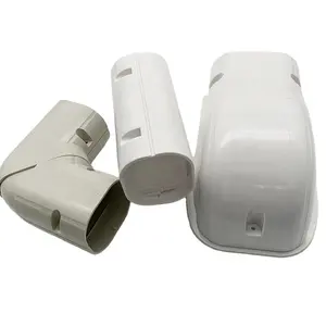 Kit de couverture de ligne en PVC décoratif pour climatiseur, couvercles de tubes pour Mini Split A/C, système de pompe à chaleur et climatisation centrale