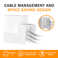 Dudukan dinding Bangcheer untuk tp-link Deco X10 X20 X60 X50 X55 WiFi 6,White-3Pack