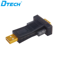 Cable Convertidor Dtech Negro DB9 Hembra a DB25 Macho USB a RS232, Convertidor USB a RS232 para Computadora