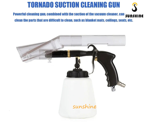 Regulador de Aire Tornado 2 en 1 SS con Tubo de <span class=keywords><strong>Rodamiento</strong></span>, Pistola Tornado Duradera Negra, Adaptador de Vacío Combinado, Limpiador de Alfombras, Lavadora a Presión de Aire - Product Image 2