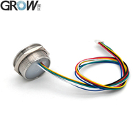 GROW GM861 UART/Interface USB 1D/2D Code à barres QR Code Module de Scanner de codes à barres avec boîtier en acier inoxydable blanc vert LED