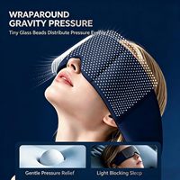Nouveau design 2026 : Masque oculaire lesté de classe I, oreiller oculaire chauffant à micro-ondes pour thérapie chaude et froide, idéal pour le soulagement des sinus.
