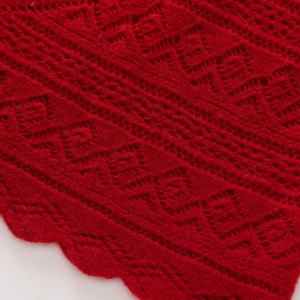 Chal Pequeño de Cachemira Pura de Alta Gama, Tejido, Estilo Nacional, para Invierno, Envoltura de Hombros para Aire Acondicionado, Cálido, Hueco y Holgado - Product Image 5