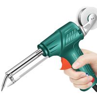 Pistol Soldering Iron Thermal Genggam 60W dengan Pengisian Timah Otomatis, Pemanasan 30 Detik, 220-240V AC, Tip Leader LD-283