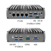 PC industriel embarqué sans ventilateur OEM ODM Intel Core I3 I5 I7 I9 avec 2 ports LAN, 6 ports RS232 RS485 et GPIO pour l'automatisation industrielle et les passerelles IoT