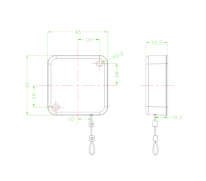 Hộp Kéo Dây An Toàn Có Thể Thu Vào Để Trưng Bày Sản Phẩm Quầy Bán Hàng 098(44X44X16Mm) - Product Image 2