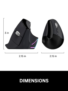 Vertical Ergonomic <b>Mouse</b> Rechargeable RGB Backlit Optical <b>mouse</b> <b>USB</b> Receiver Type C Cable Right Hand Desktop Use Speed Roller - Product Image 5