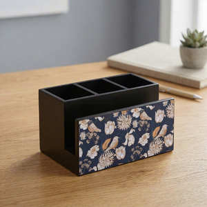 Porte-ustensiles multifonctionnel en bois écologique fait main avec un design à 4 niveaux non pliable pour le rangement de la cuisine - Product Image 1