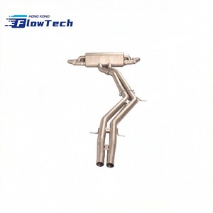ระบบท่อไอเสียแคทแบ็กสแตนเลส T304 พร้อมวาล์วและท่อออกตรงกลางสำหรับรถปอร์เช่ คาเยนน์ 4.0T V8 - Product Image 4