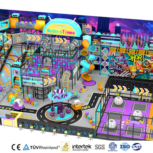 Aoleao Custom Cyberpunk Graffiti High-Capacity <b>Indoor</b> Playground Equipment Ball Pool Trampoline <b>Slide</b> Interactive Projection for - Product Image 1