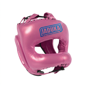 Protector de Cabeza de Boxeo de Cuero PU Rosa Grueso y Completo para Adultos, Protector de Cabeza para Entrenamiento de Karate, Muay Thai, Gimnasio y Taekwondo - Product Image 1