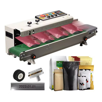 Scelleuse à bande continue automatique haute vitesse Anchor avec imprimante à roue d'encre pour sacs/pochettes/films/ceintures FR1000 – Machine de thermoscellage